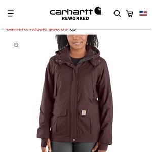 Carhartt Women's Storm Defender Jacket in BlackBerry